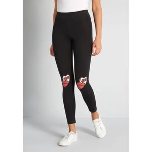 Modcloth x Hello Kitty Leggings Heart & Bow Knees